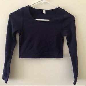 Lululemon Cropped Long Sleeve Top